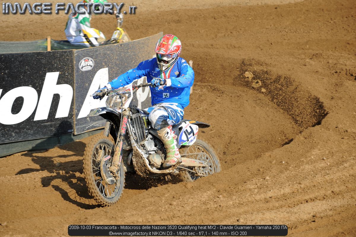 2009-10-03 Franciacorta - Motocross delle Nazioni 3520 Qualifying heat MX2 - Davide Guarnieri - Yamaha 250 ITA
